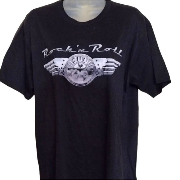 SUN RECORDS  T-Shirt by LOGO  with Tags Licensed LARGE BLACK Men's LG **NEW** - Picture 7 of 9